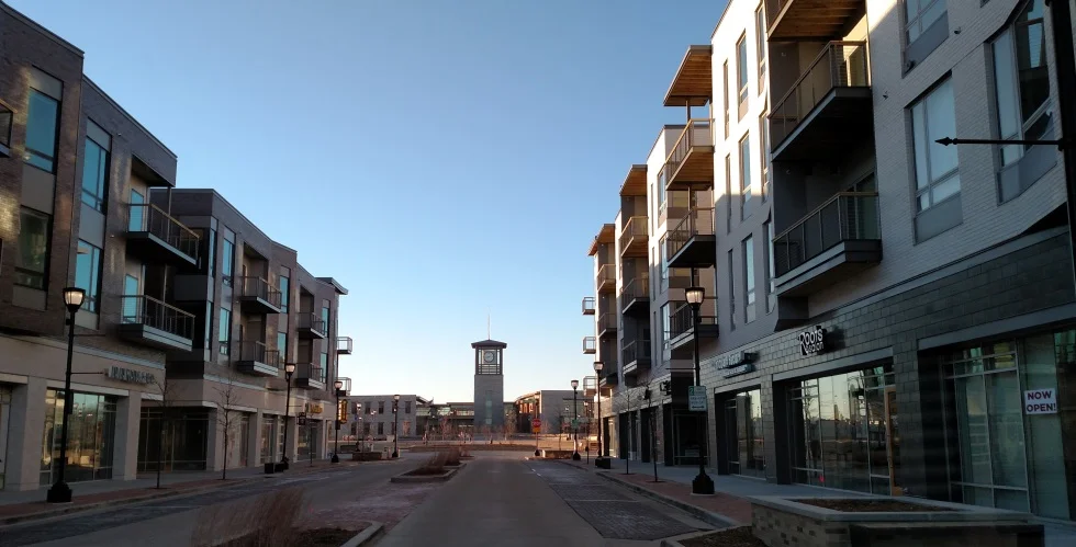 The partially completed development. (Image from Drexel Town Square website )
