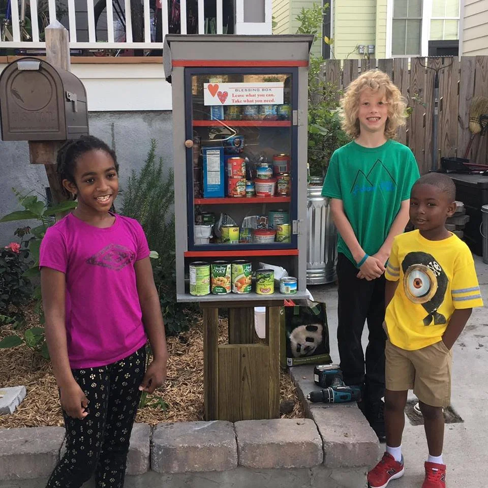 The "Blessing Box," a little free pantry spin off.