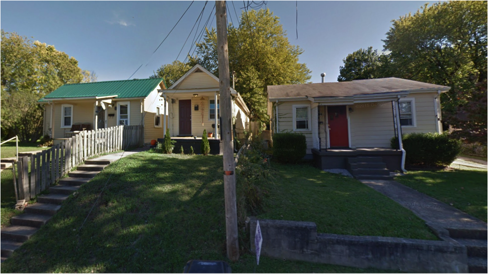 Not “tiny homes,” just regular homes that were built for regular people on regular budgets. Vacant lots in the neighborhood could be split and developed into houses like these, if land use and subdivision regulations allowed it. (Source: Google Maps)