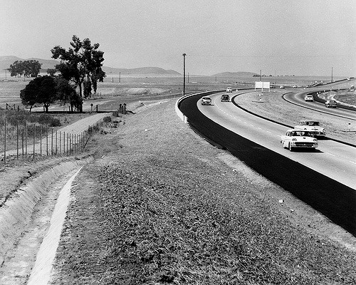 I-5 in California in the late 1950s (Source: Orange County Archives )