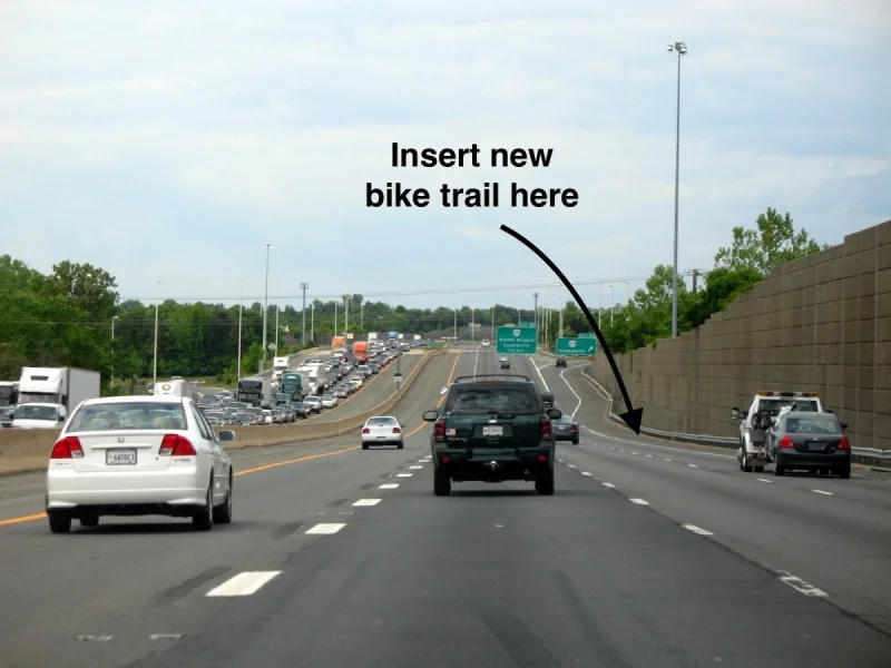 A Bike Trail Along a Highway??