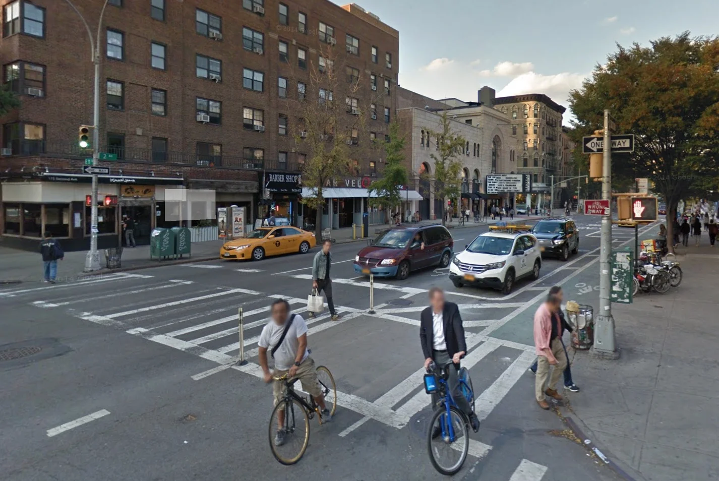 A snapshot of the portion of Sam's commute that's covered by a protected bike lane. (Image from Google Maps)