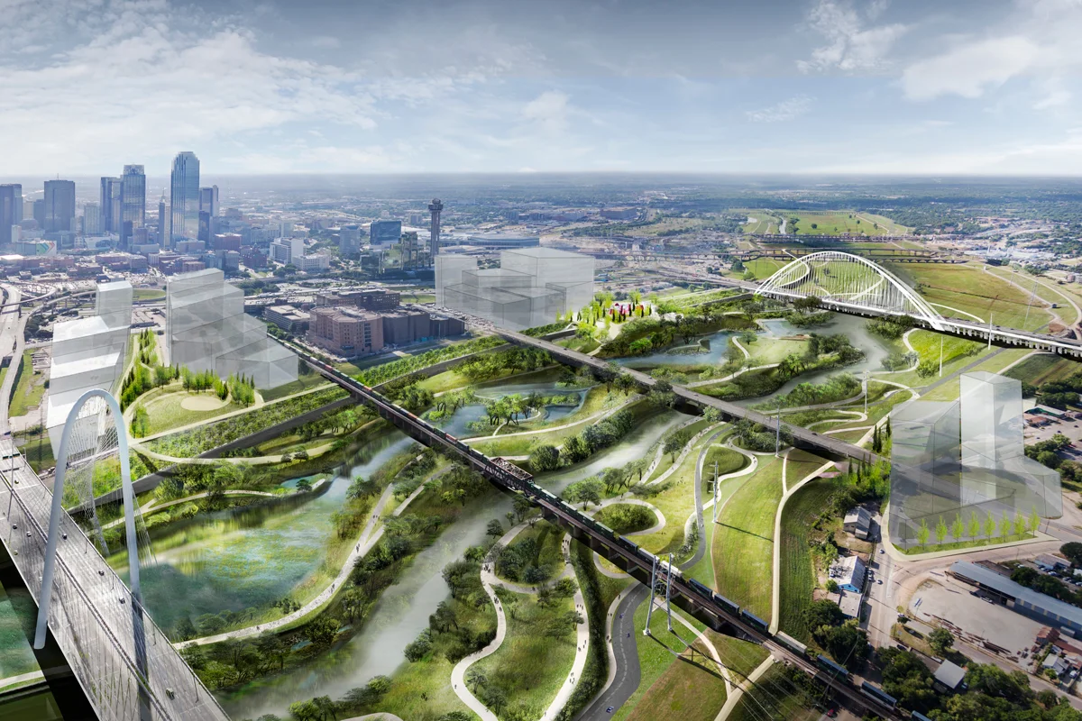 In Dallas: A park instead of a highway. (Source: Trinity Trust Foundation)