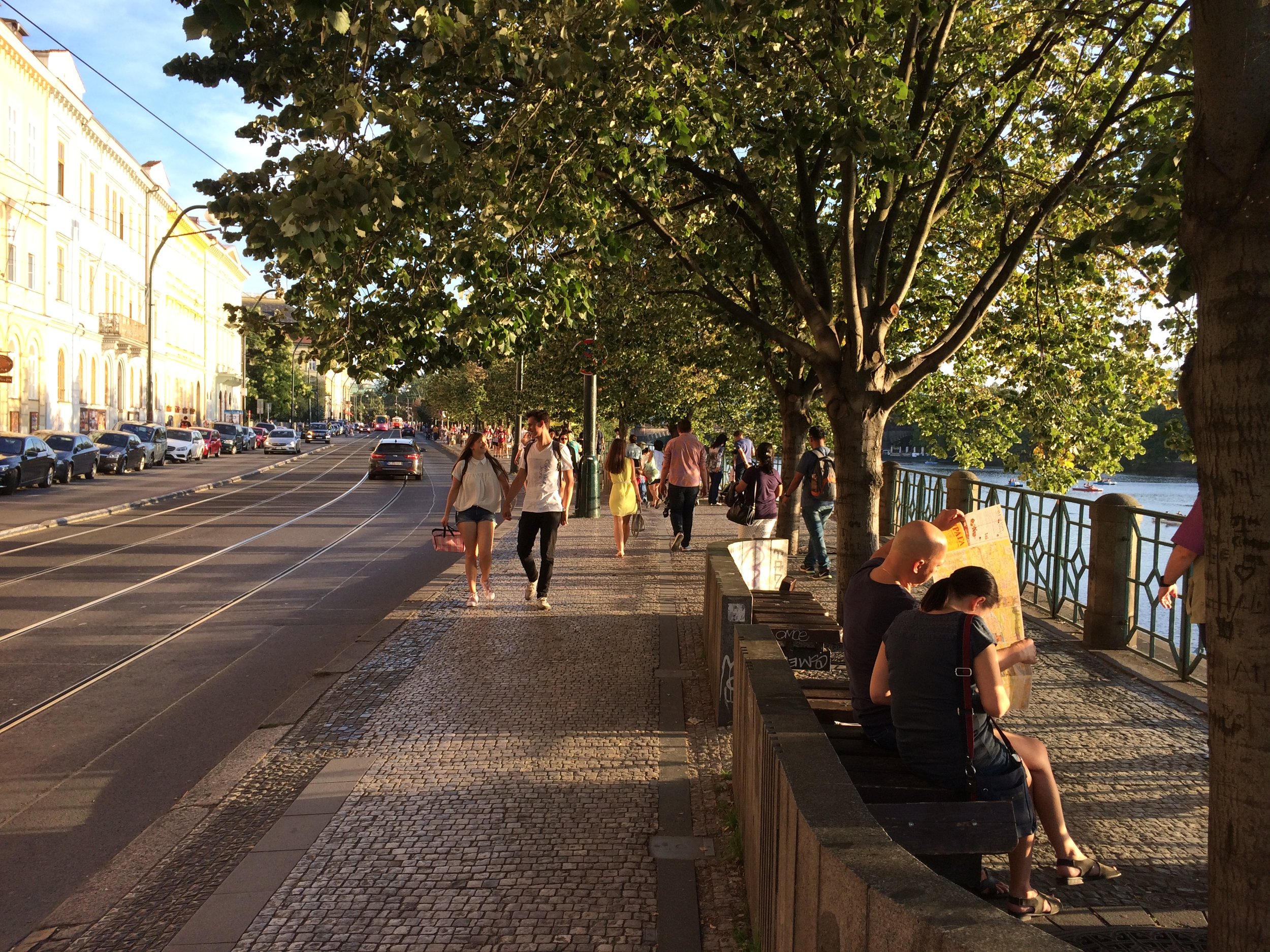 Strolling along the Vltava River in Prague, Czech Republic. (Photo by Sarah Kobos)