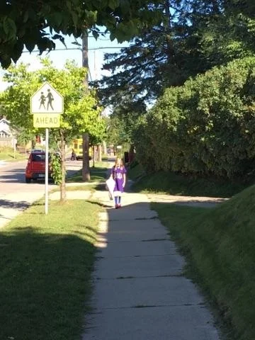 Walking to school (Source: Nikki Nafziger)
