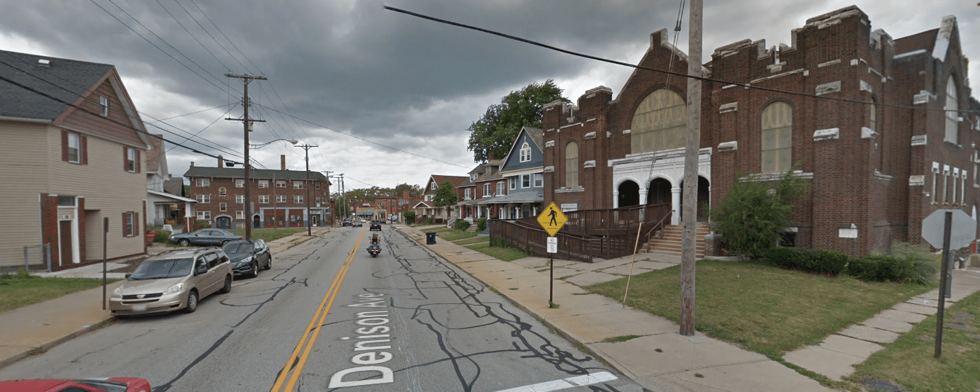 Homes and a church in Cleveland. (Source: Google Maps)