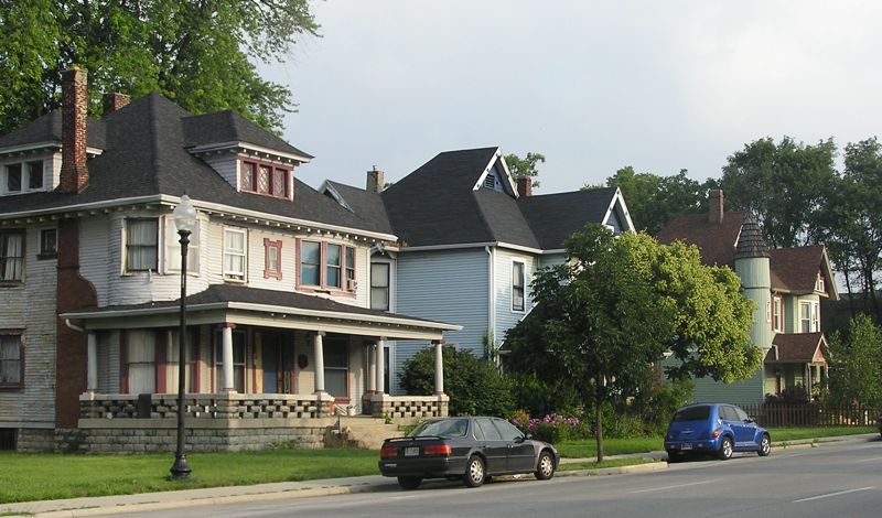 Historic homes on the North side of Indianapolis, where Fall Creek Place is located. (Source: Wikimedia Commons.)