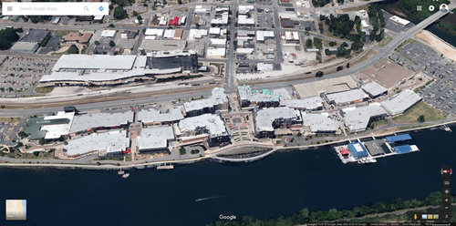 Aerial view of Branson Landing in Branson, MO. (Source: Google Maps)