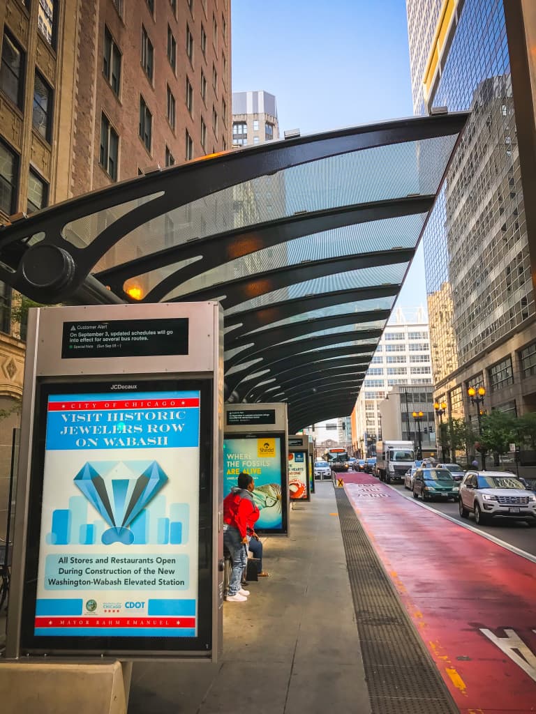 Chicago’s new Bus Rapid Transit downtown