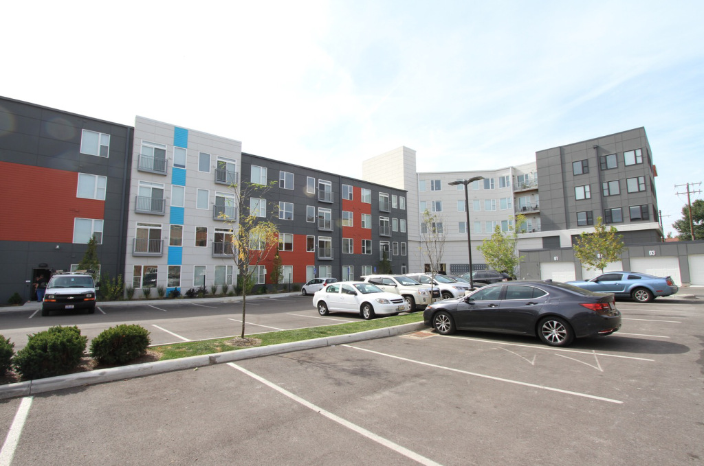 The bias toward "big-ness" is why we get a lot of new apartments that look like this. They require a large purchase of land and cost a fortune to construct — something only a large developer can ever afford. (Source: Johnny Sanphillippo)
