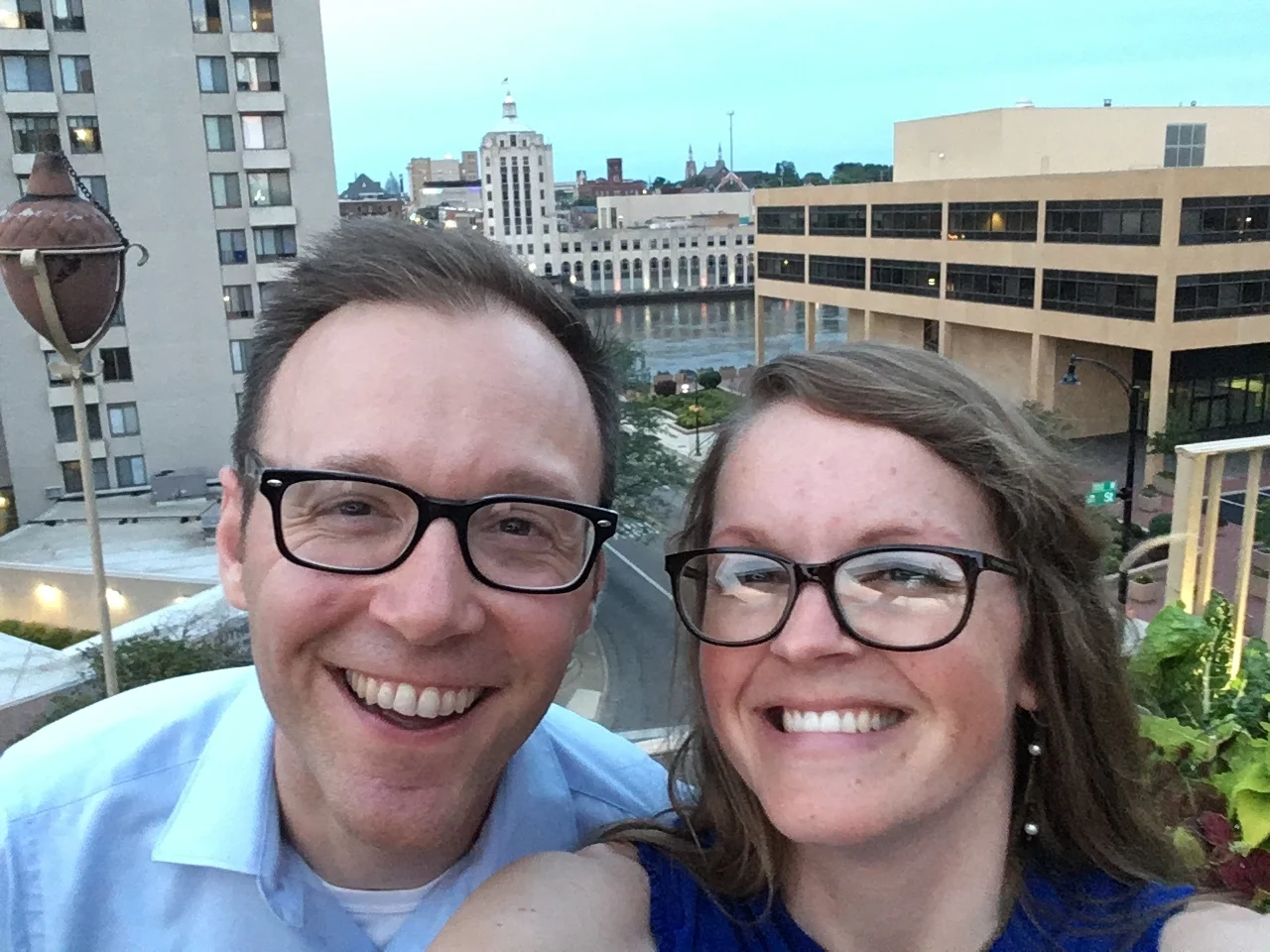 Strong Towns member Jennifer with her husband Michael (also a Strong Towns member!)