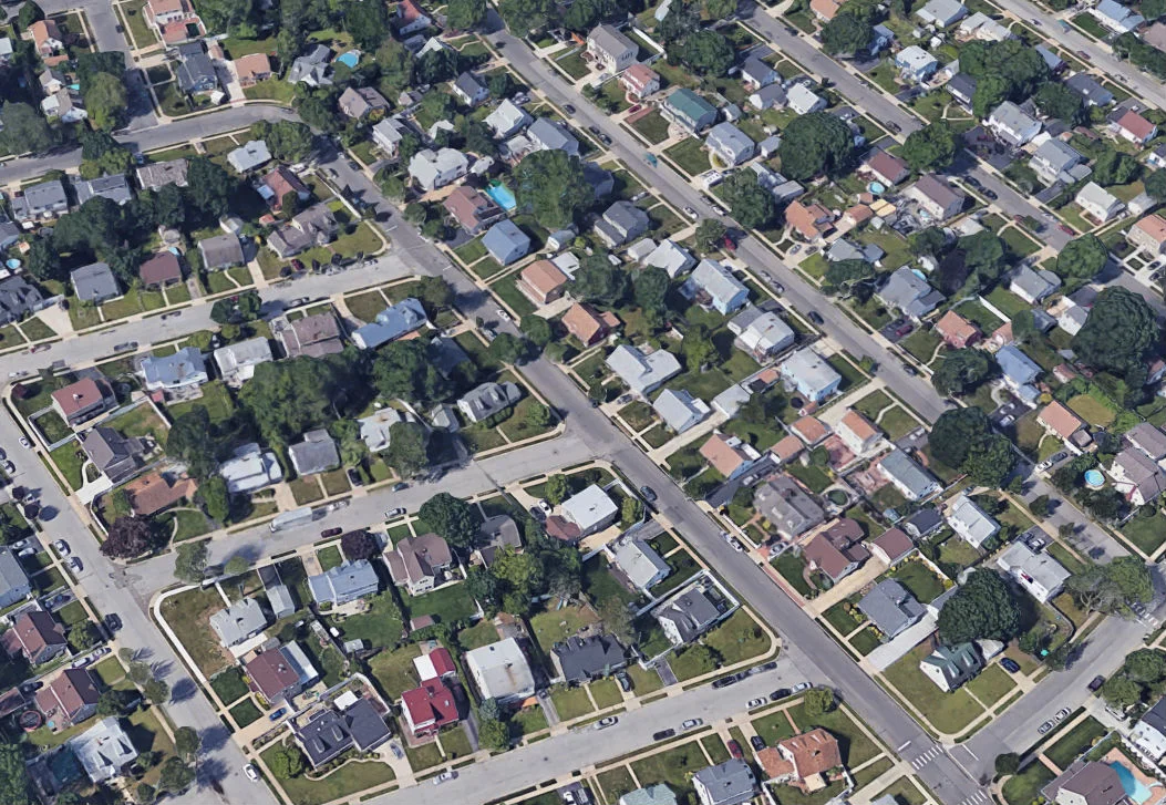 Aerial view of Levittown, New York. (Source: Google Maps )