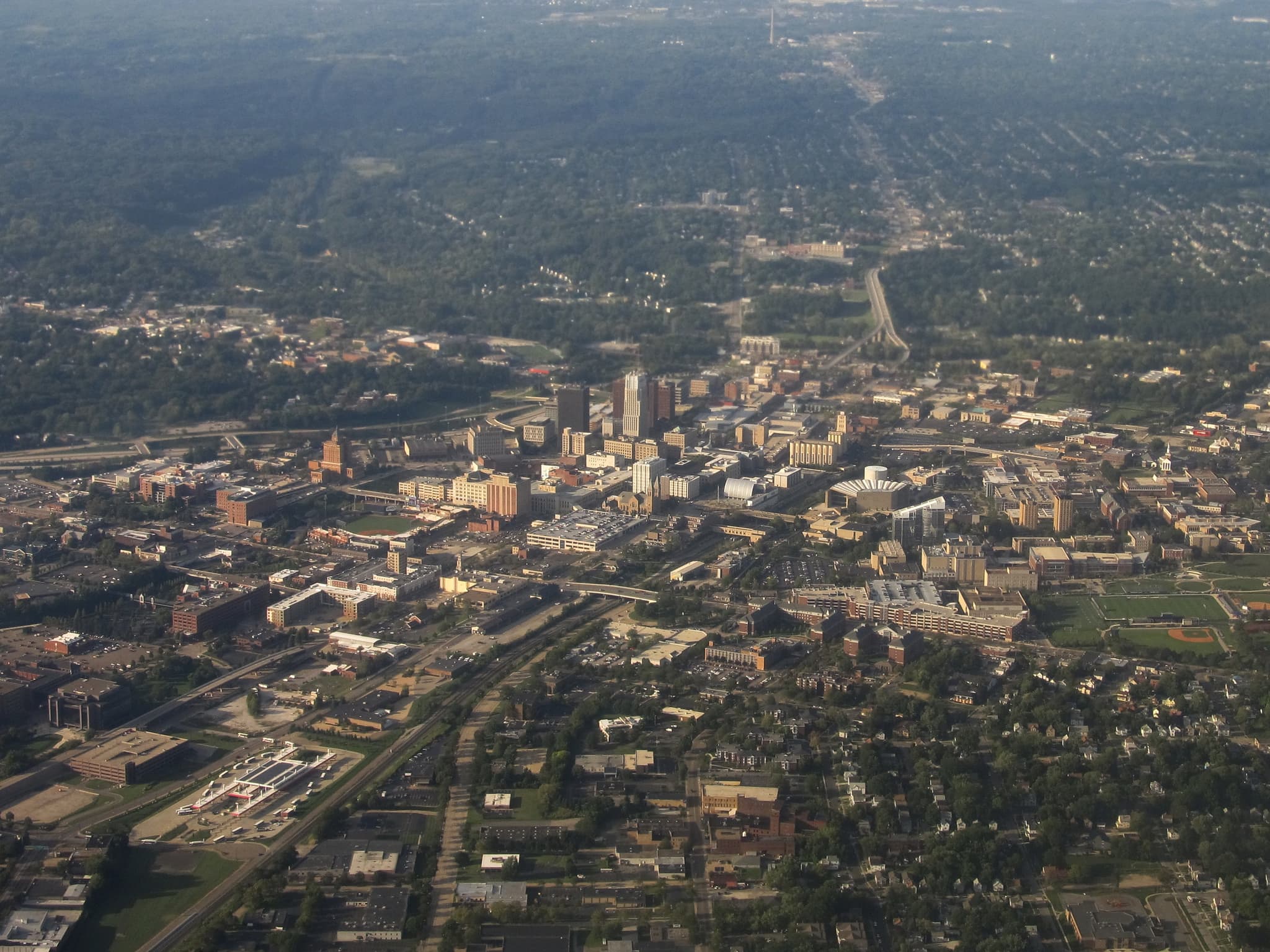Today, Akron must contend with infrastructure built for a far larger population than the city currently has. Hard choices are on the horizon. (Source: Ken Lund)