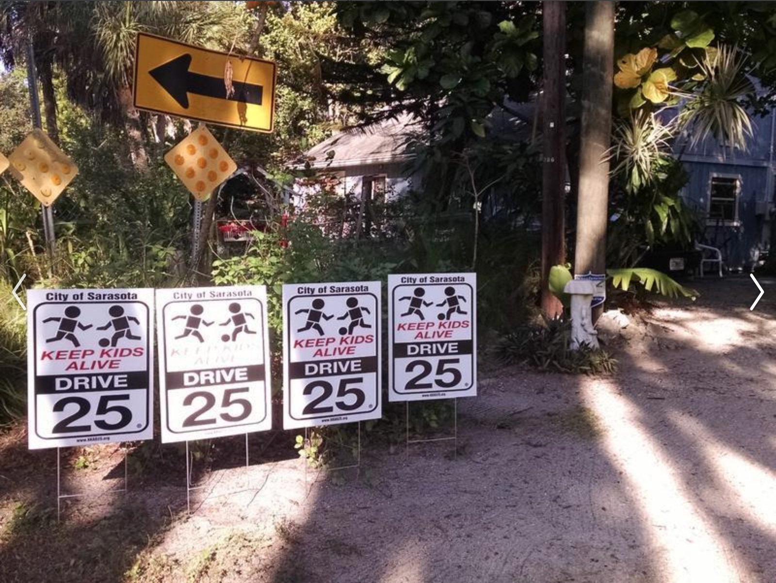 The signs are fine, but would we advocate for the same speed decreases in a neighborhood that wasn't ours?