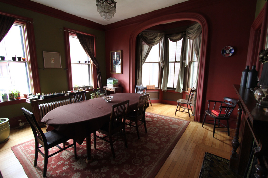 The restored dining room in Steve's house