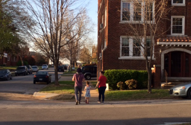 Apartments contribute to the tapestry of the neighborhood. (Photo by Sarah Kobos)