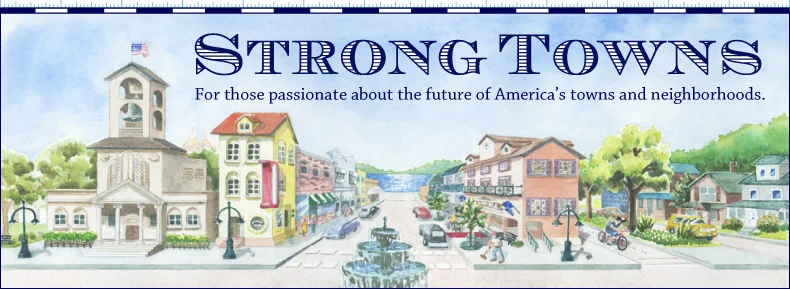 The original Strong Towns logo and website header