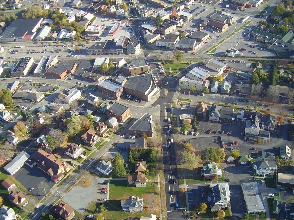 An aerial view of St Marys