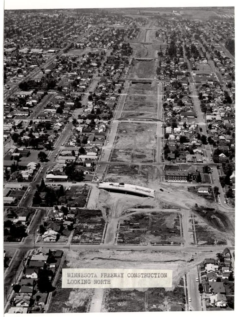 Over 300 homes were demolished along Minnesota Ave. (City of Portland Archives)