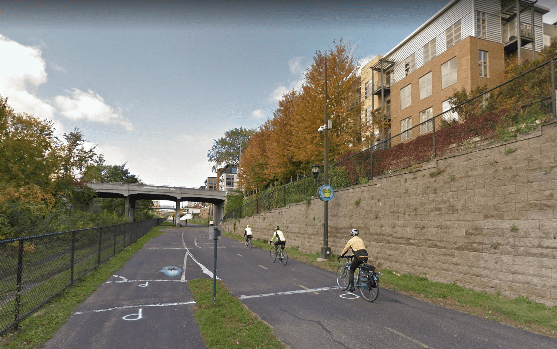 Minneapolis's Midtown Greenway (Source: Google Earth)