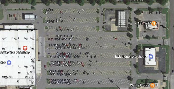Does this seem like an efficient use of land to you? (Photo: Google maps.)