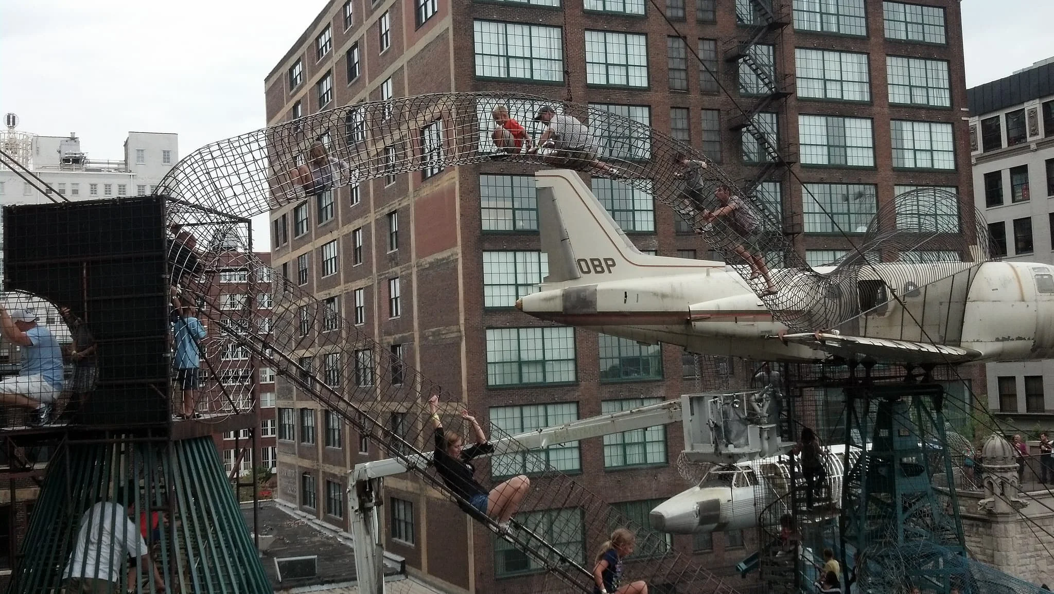Climbing around at the City Museum (Source: andresmh )