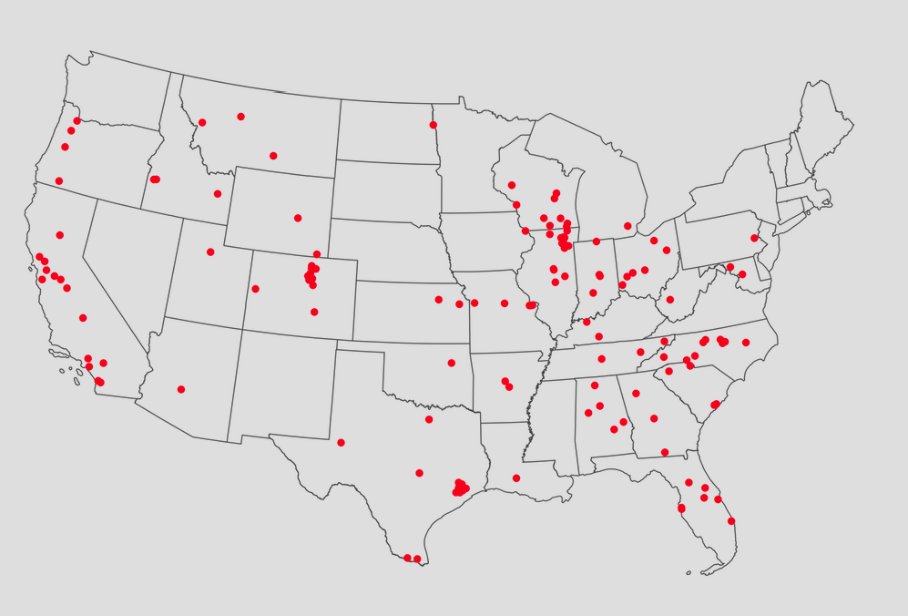 The most broadly annexed towns in America 