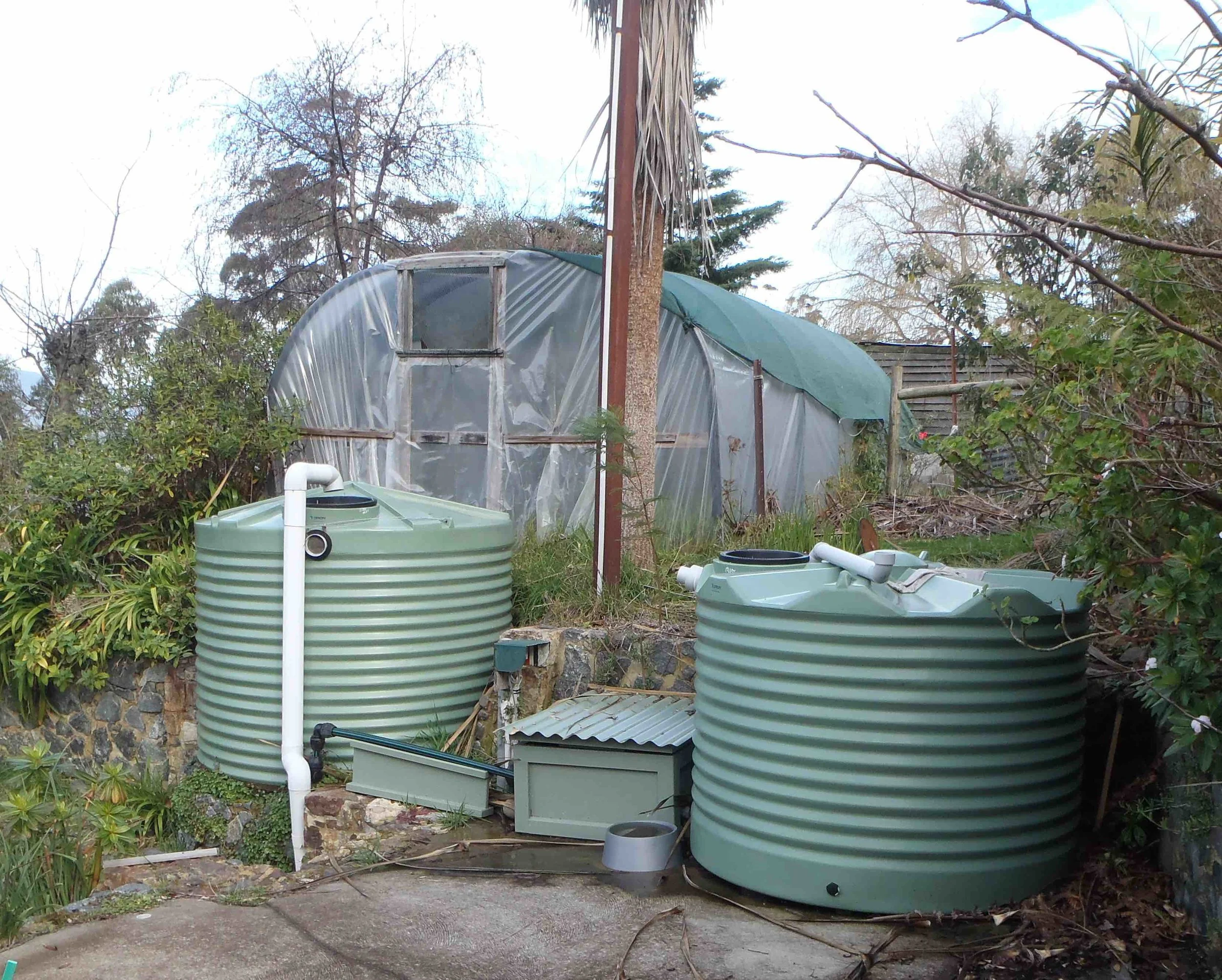Rainwater storage tanks