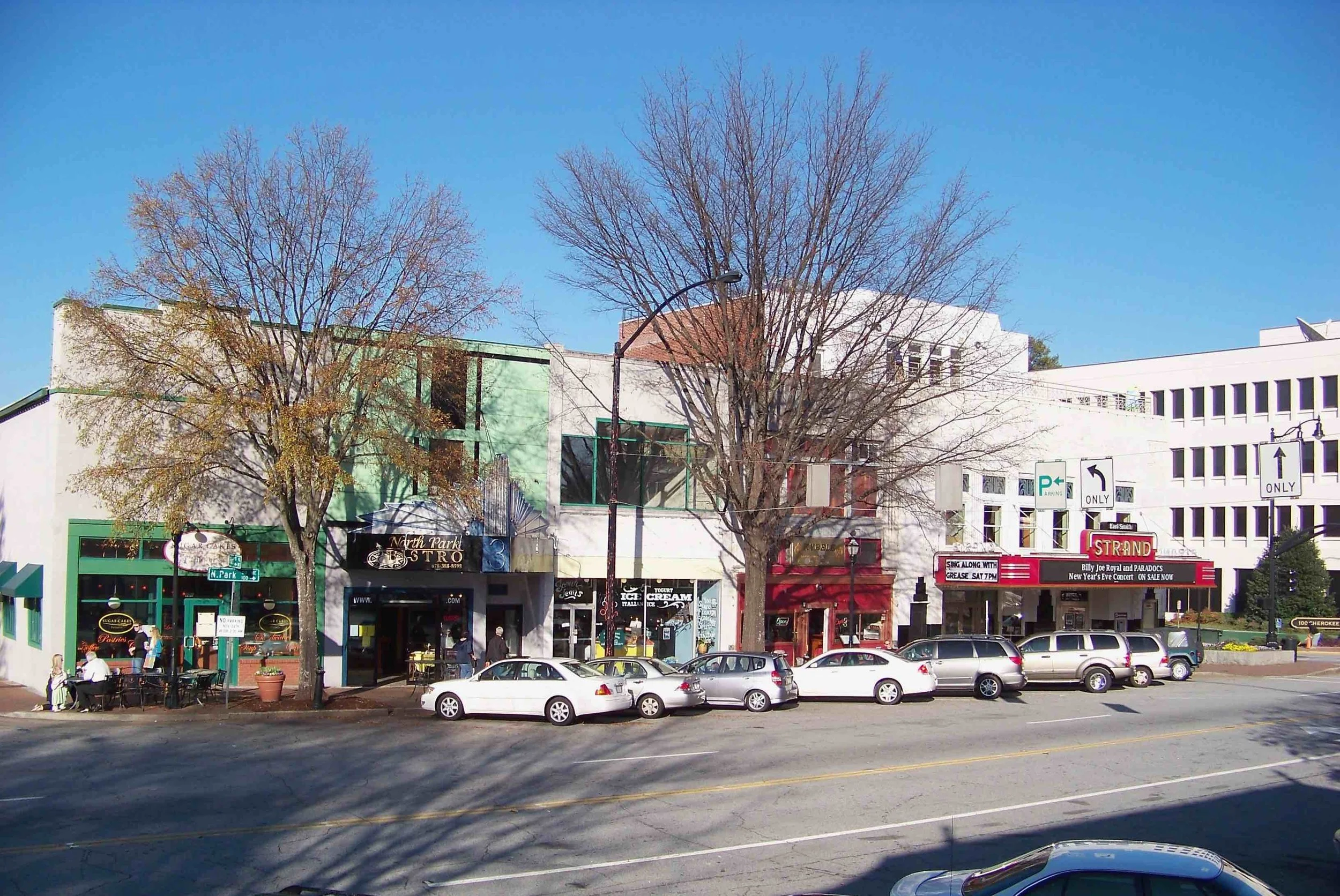 A small enclave of productive, human-scale development in downtown Marietta. (Source: Wikimedia Commons)