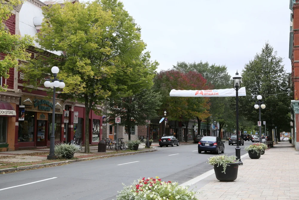 Traditional development: small-scale buildings, mixed-use, oriented toward people on foot rather than in cars. (Source: Gracen Johnson)