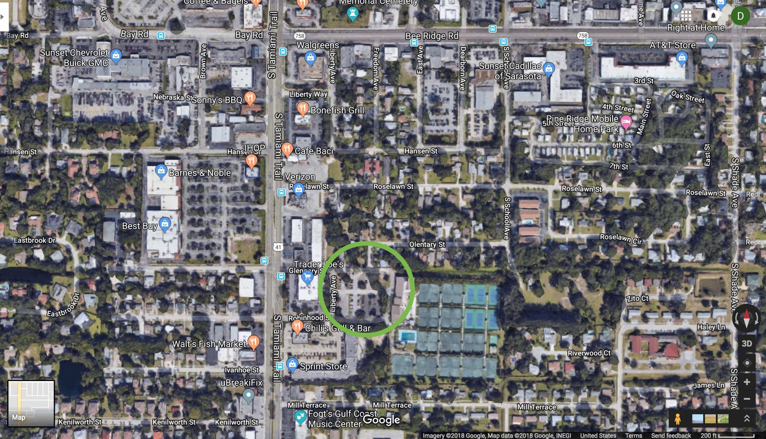 Bath & Racquet Club Location