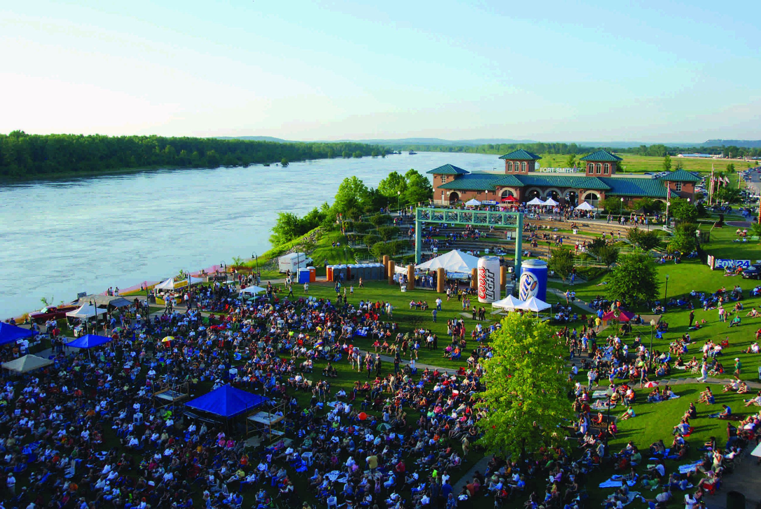 The inaugural Fort Smith Riverfront Blues Festival in 2018 (Source: 64.6 Downtown)
