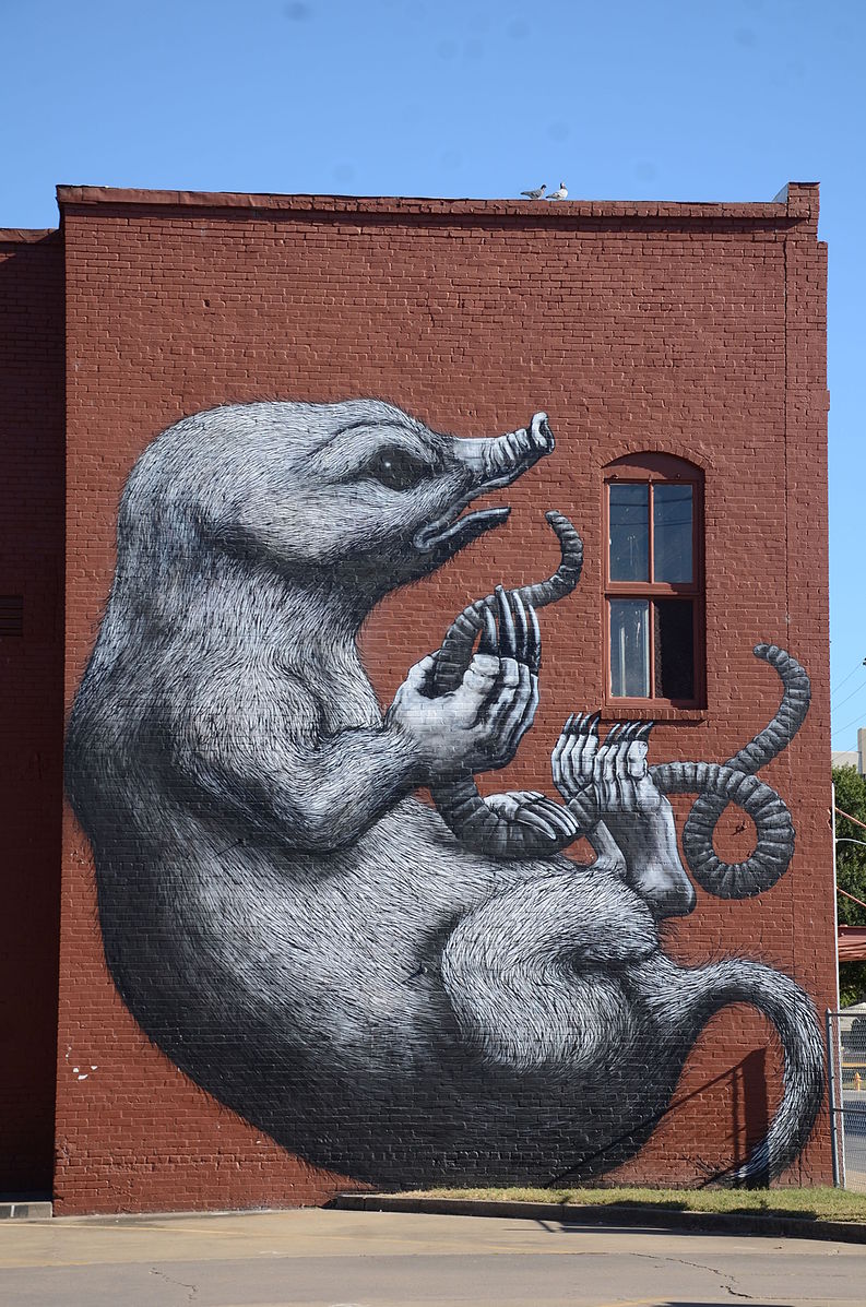  A mural painted as part of The Unexpected. (Source: Wikimedia Commons) 