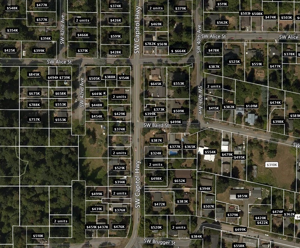 Median price of a detached home here: about $450,000.