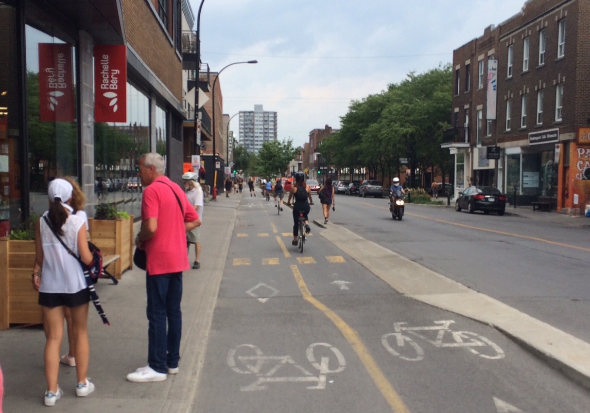 A street designed for people-oriented transportation. Photo by Sarah Kobos