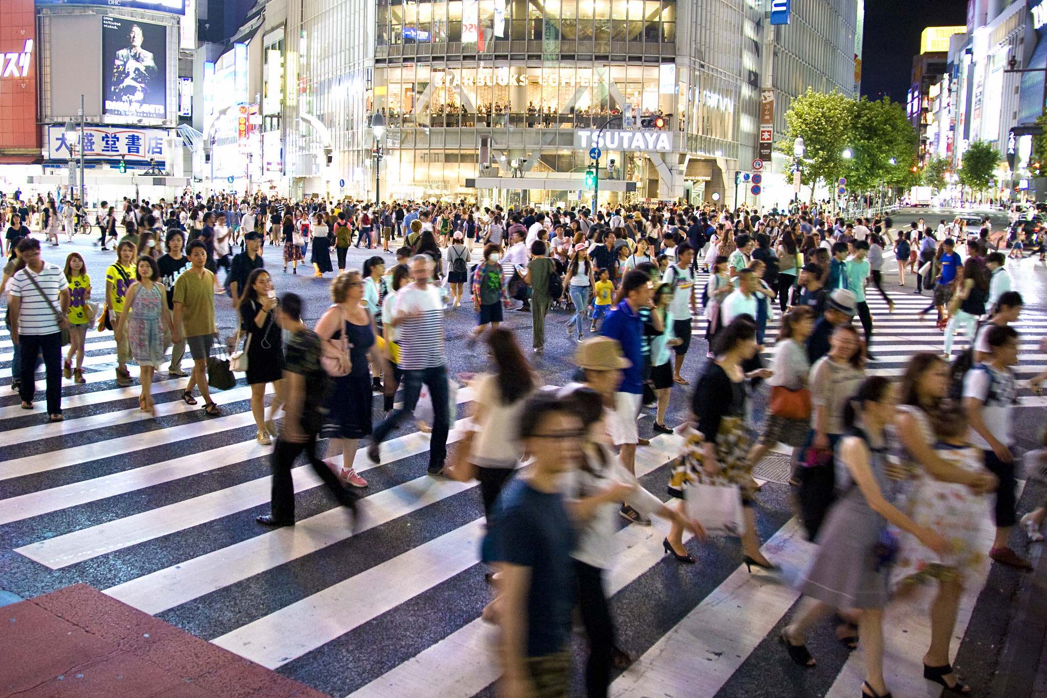 The famous scramble crossing in Shibuya, Tokyo, Japan. (Source: Dimitry B. via Flickr )