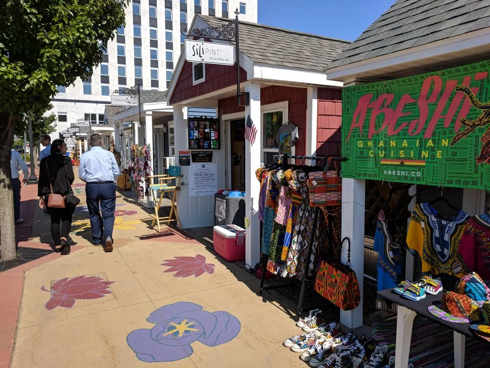 Pop-up shops in 2018’s Strongest Town Contest winner, Muskegon, Michigan.