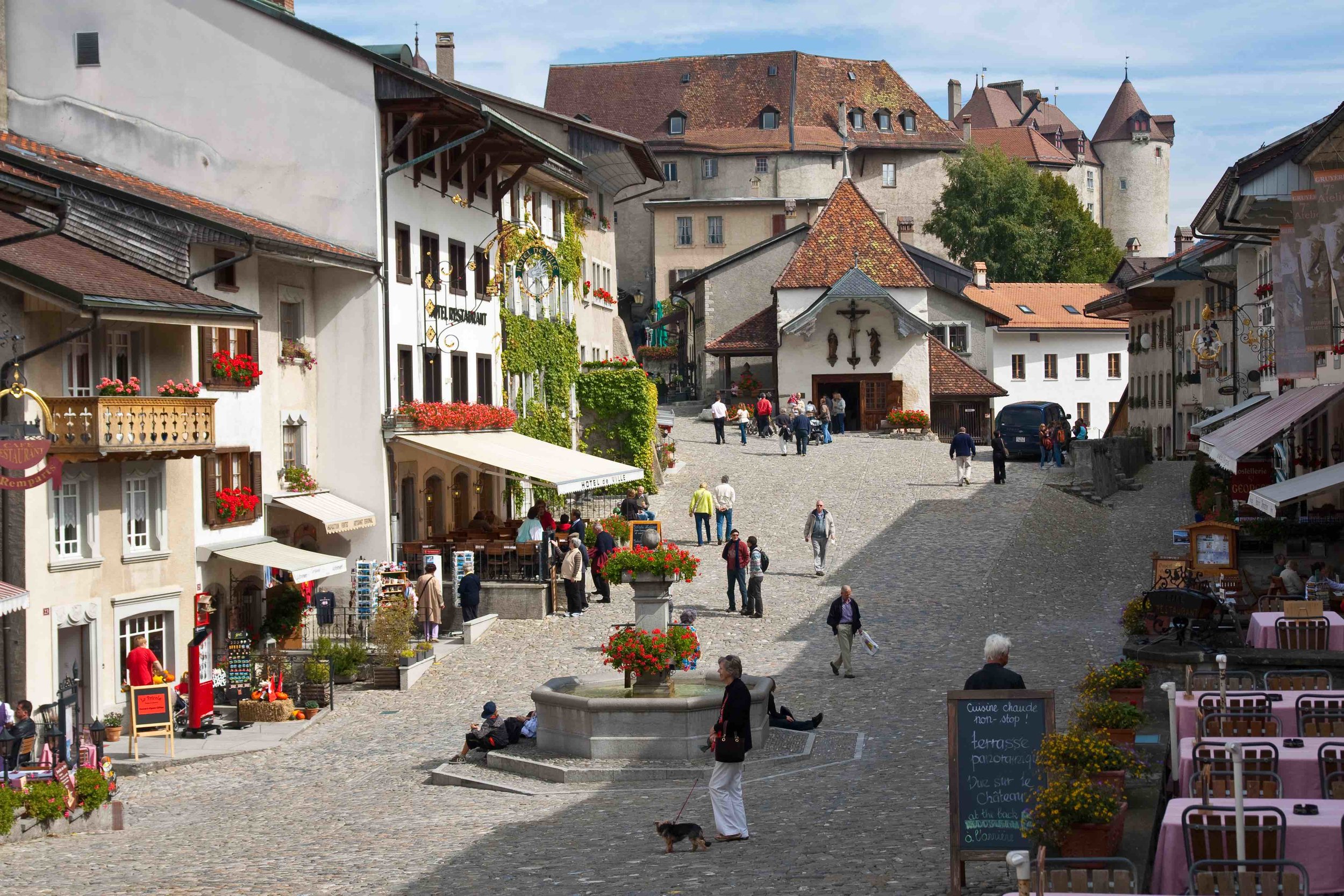 Traditional village in France (Source: Wikimedia Commons)