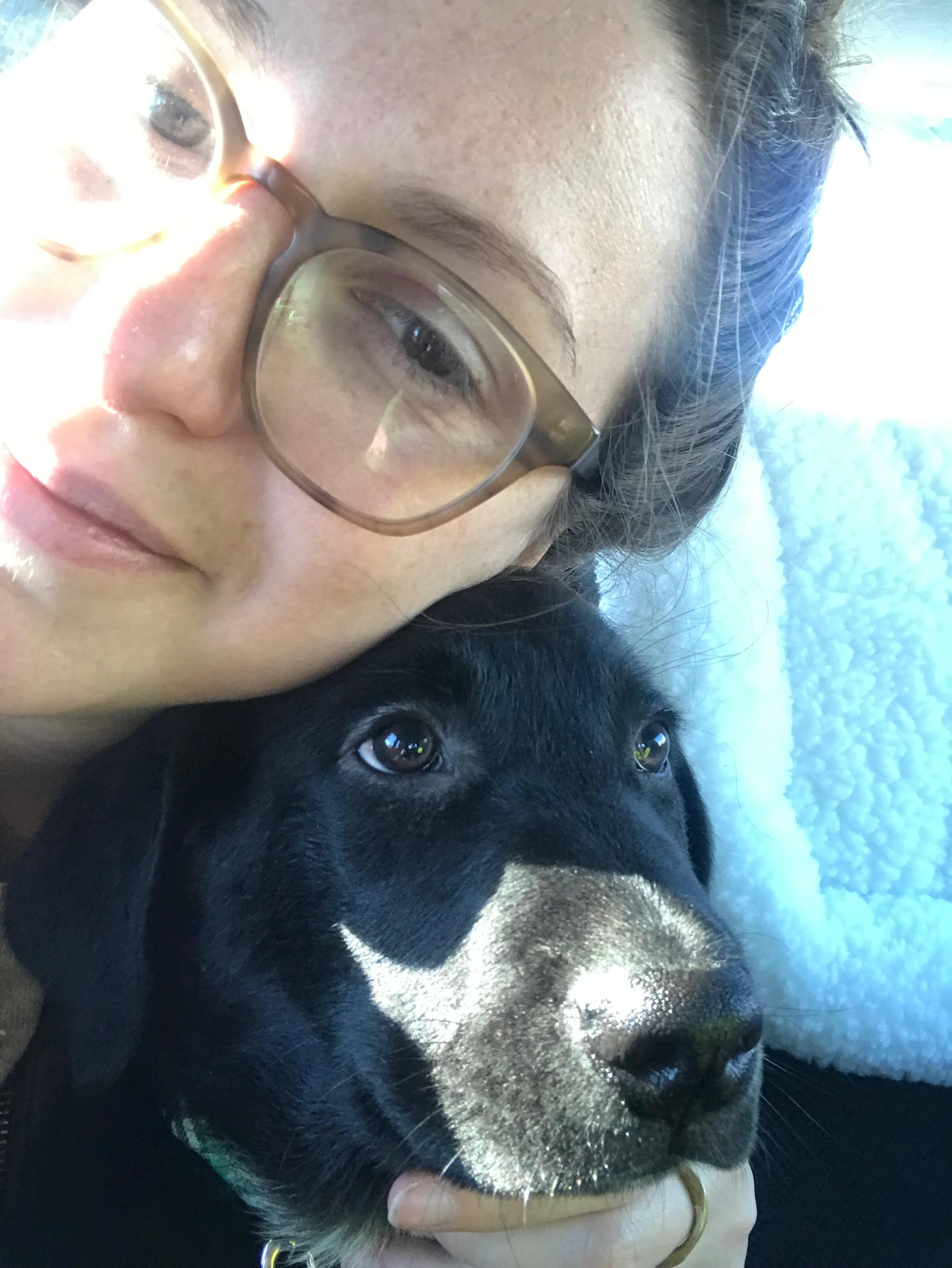 The author and her little buddy.