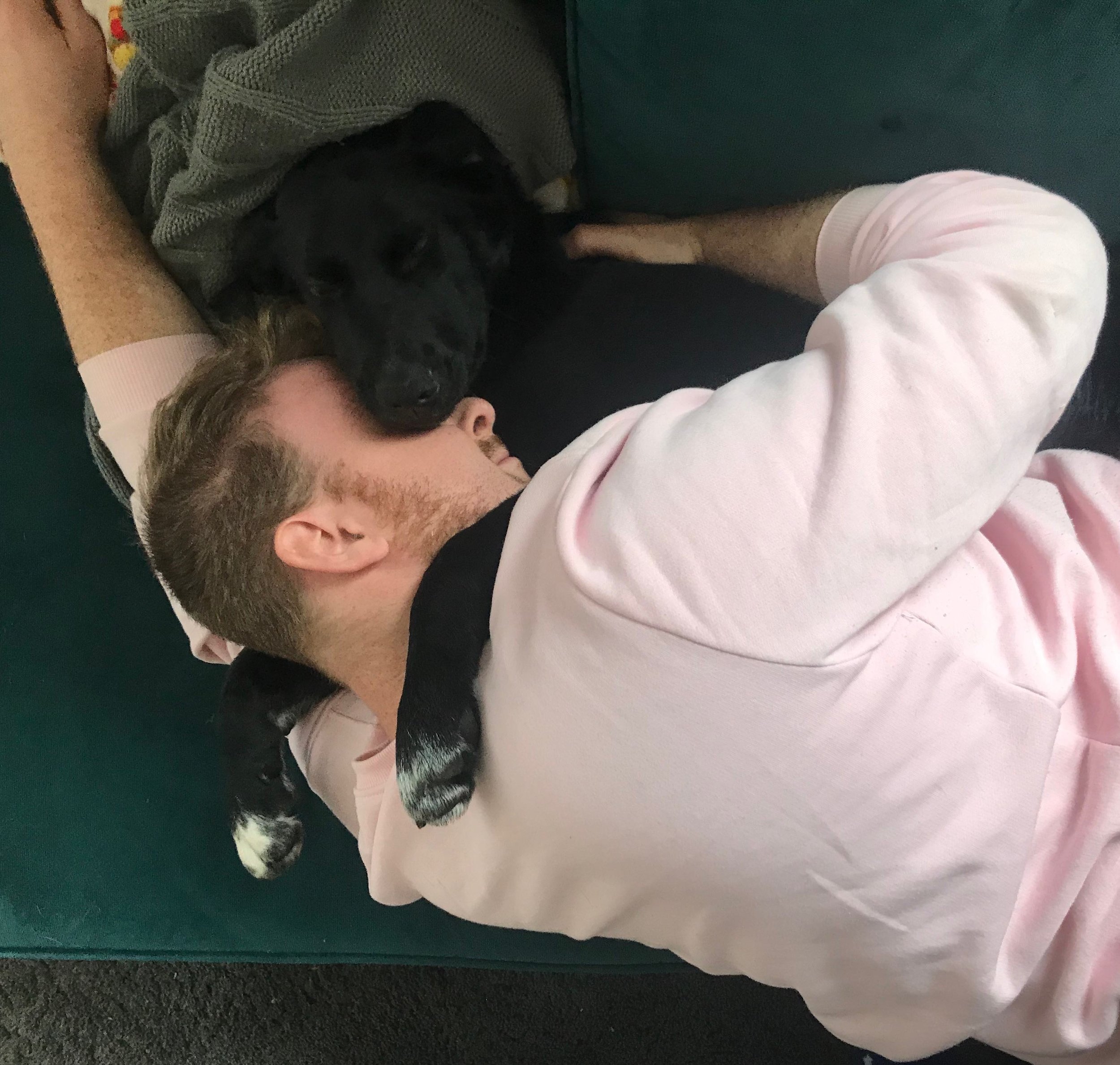 Rolling on the floor with a dog: for some of us, not for all of us.