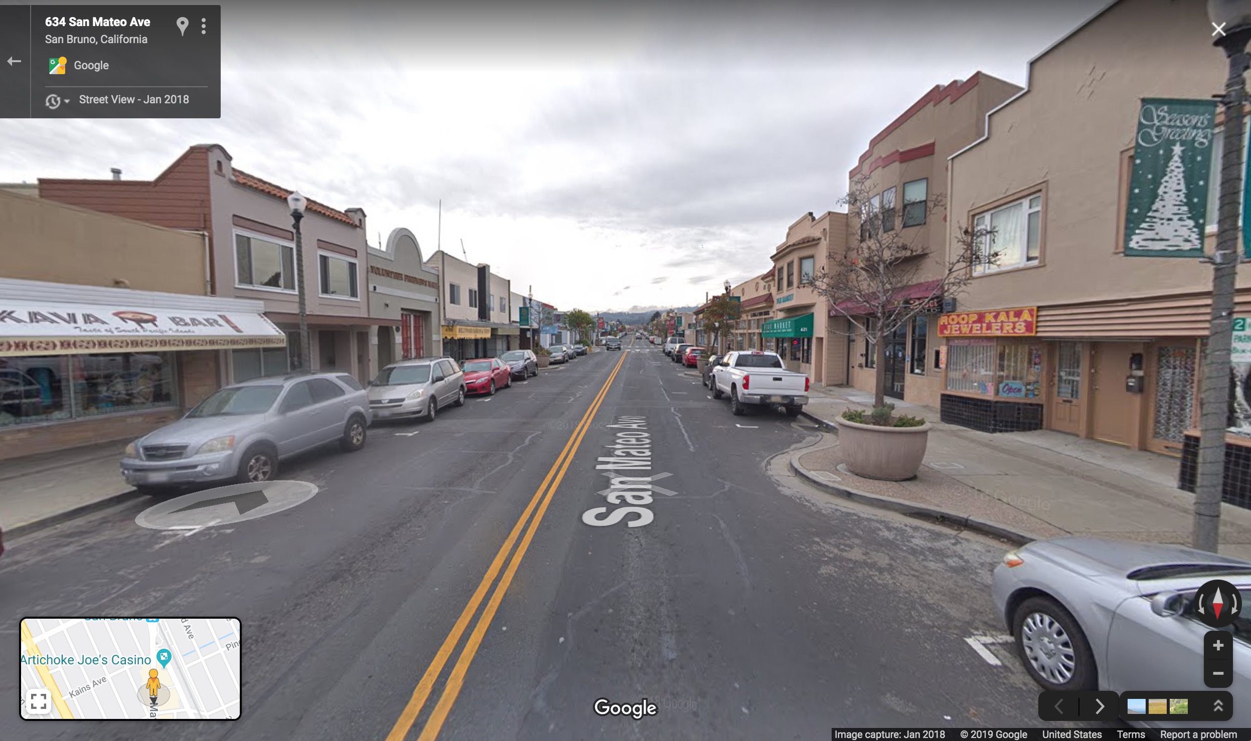 Downtown San Bruno, California