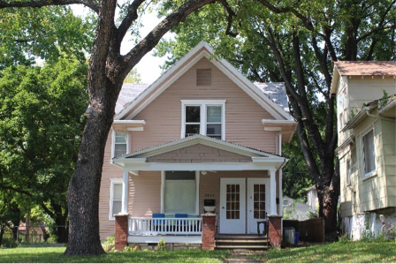 Image: Abby Kinney. Converted single-family house into 4-unit home in Kansas City, Missouri.