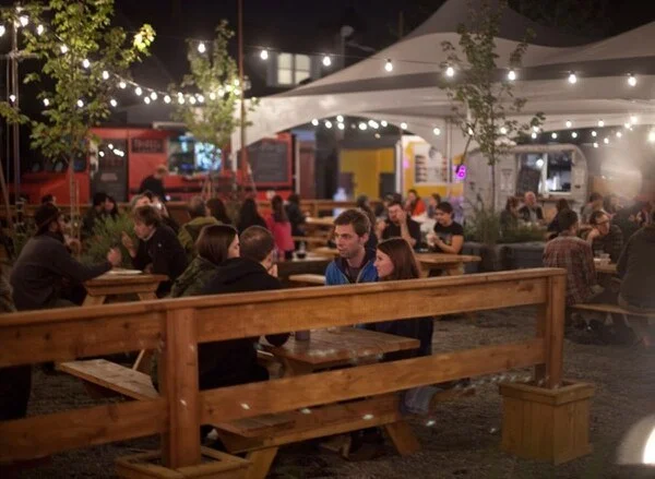 Tidbit: A great food cart pod, it lasted just three years.