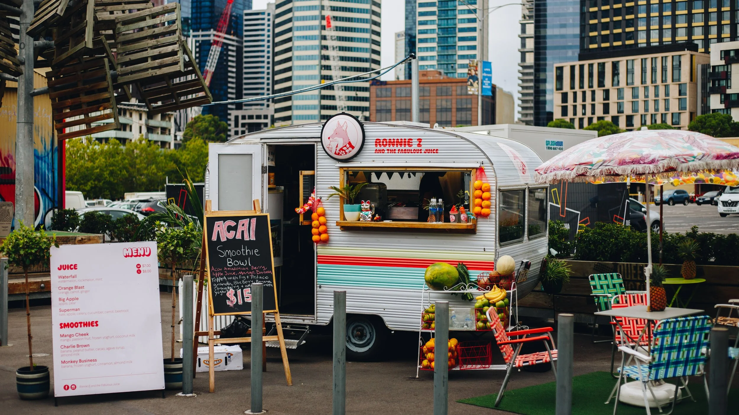 Food truck parks provide small-scale entrepreneurs with a lower barrier to entry to the market and enhance the community’s quality of life by providing greater variety. Source: Isaac Benhesed