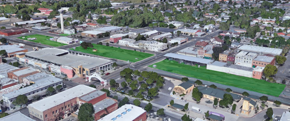 The proposed project area can expand through a phased approach. Source: Google