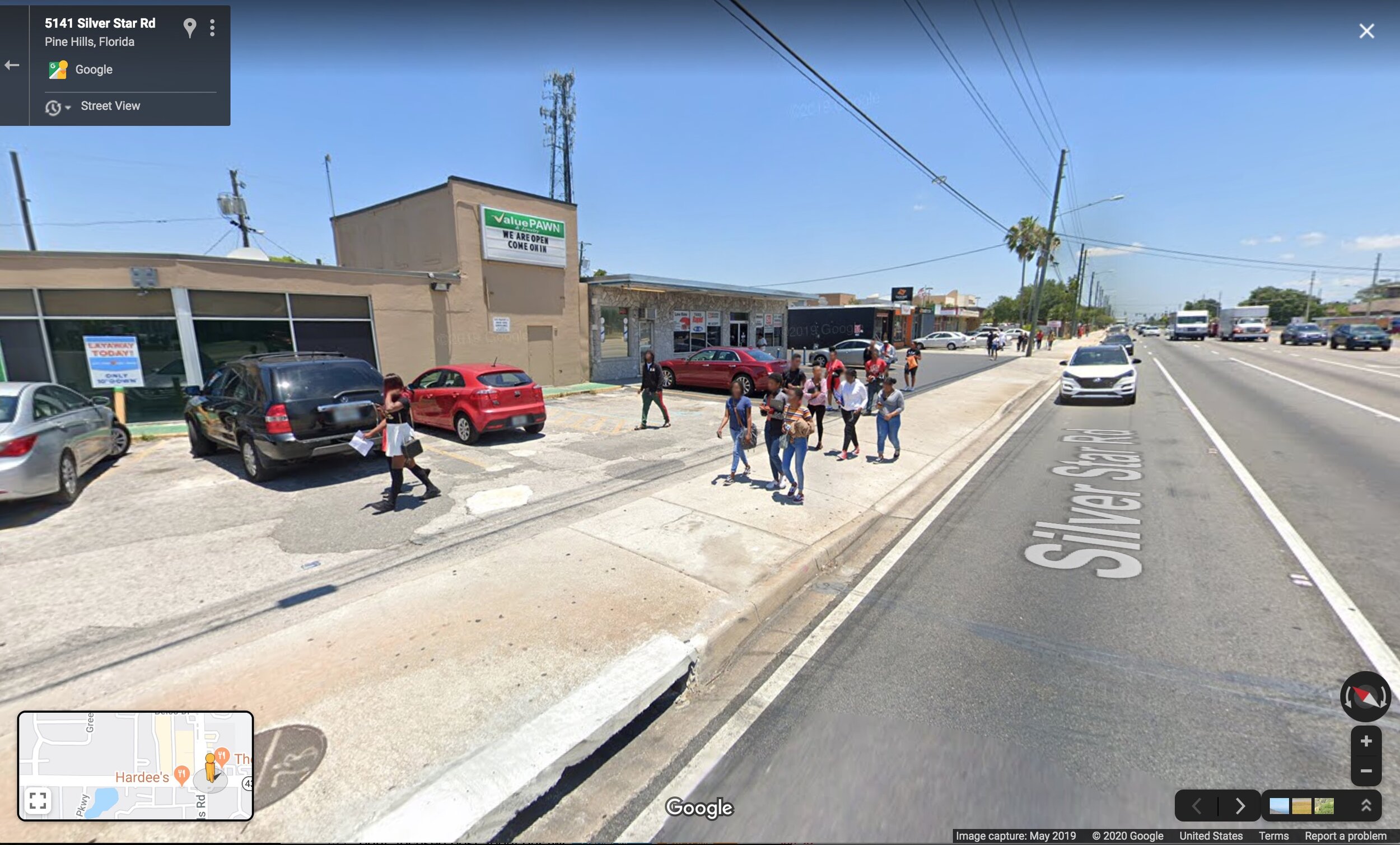  Students leaving school are subjected to hot concrete and a complete lack of shade in addition to dangerous traffic. 