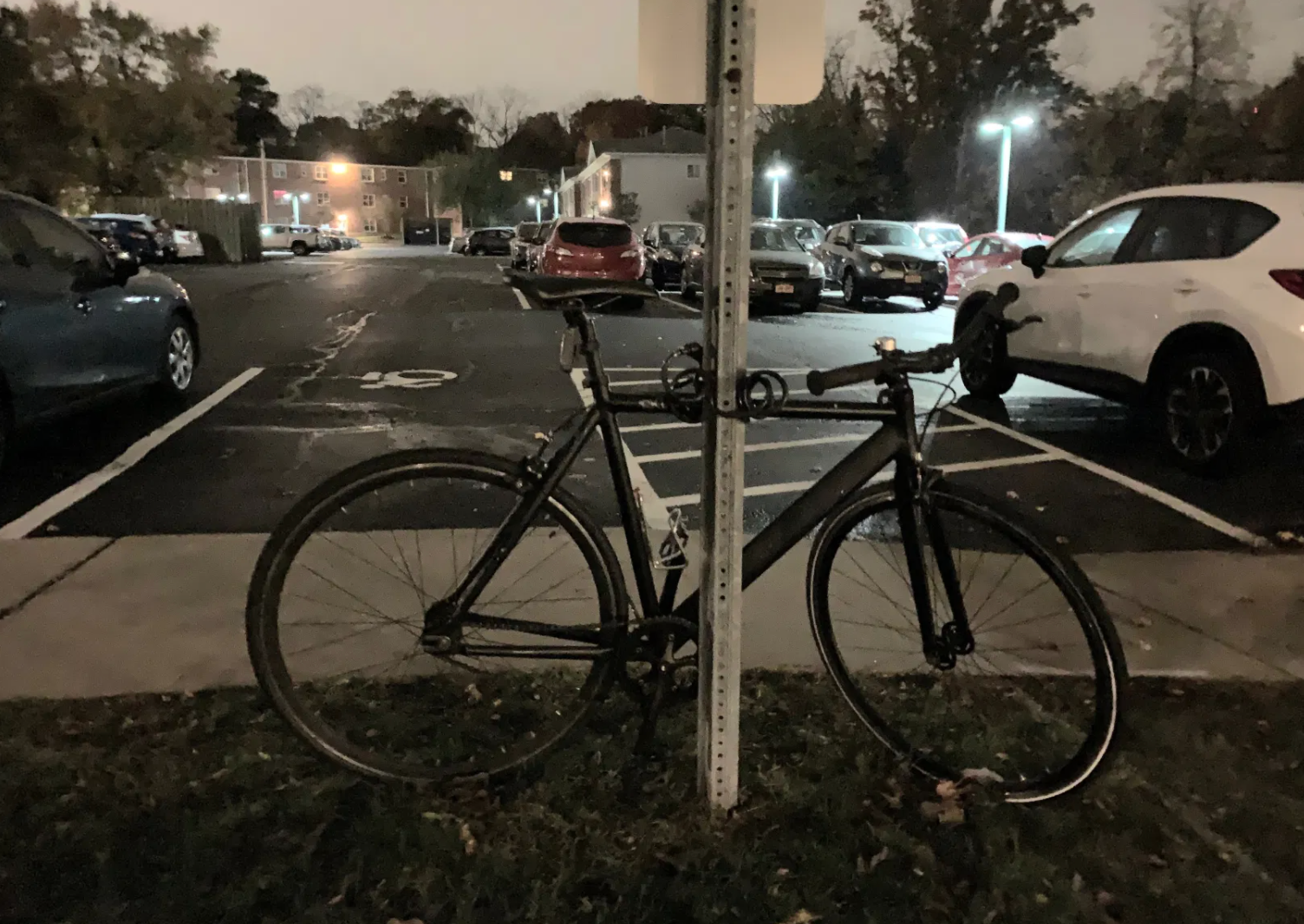 600 Parking Spaces, But My Bike Has to Move
