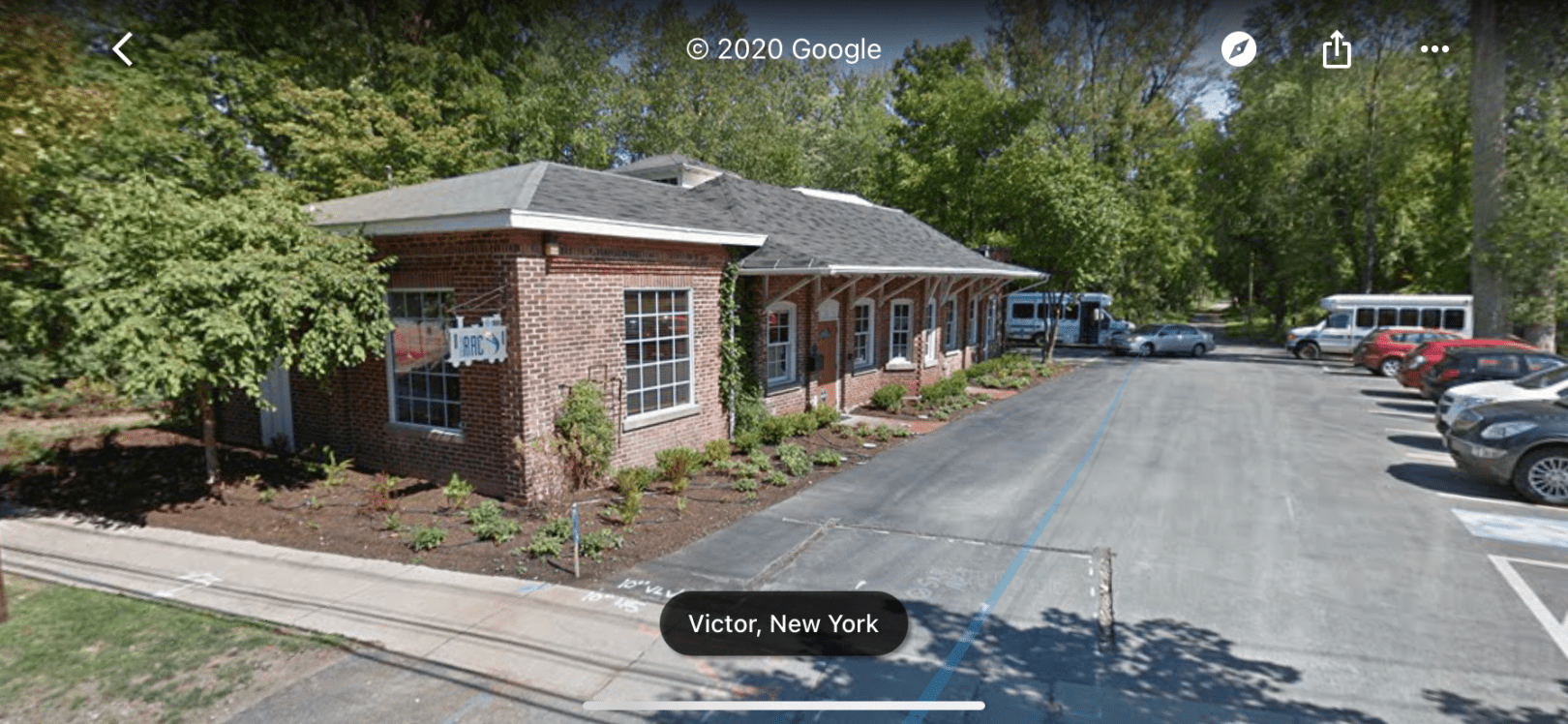 The former Victor Free Library was located in an old inter-urban trolly station.