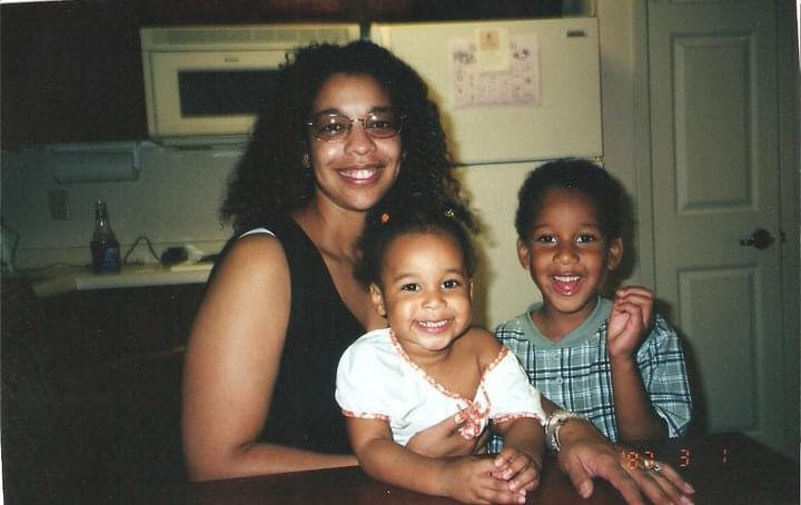 My mom, older brother, and me, 2003.