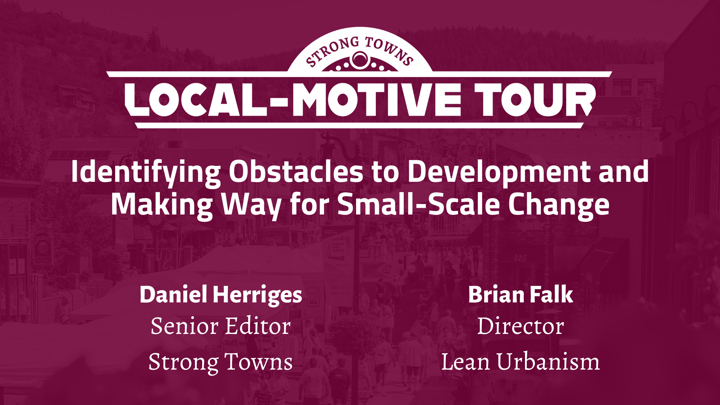 Webinar: Identifying Obstacles to Development and Making Way for Small-Scale Change